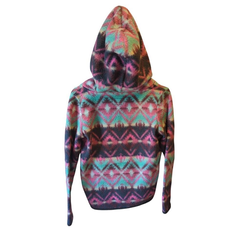 American Eagle Outfitters Women's Tribal/Aztec Fleece Jacket Full Zip Hooded XS - Picture 8 of 16